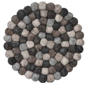 Handcrafted felt decor piece for kitchens and home spaces.
