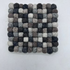 Handcrafted felt decor piece for kitchens and home spaces.