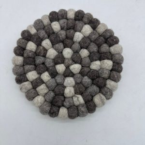 Handcrafted felt decor piece for kitchens and home spaces.