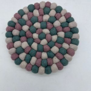 Handcrafted felt decor piece for kitchens and home spaces.