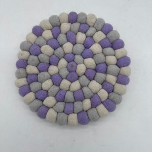 Handcrafted felt decor piece for kitchens and home spaces.