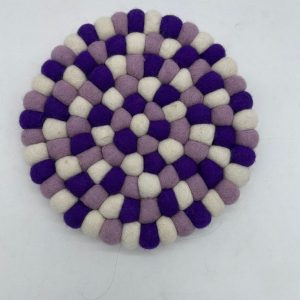 Handcrafted felt decor piece for kitchens and home spaces.