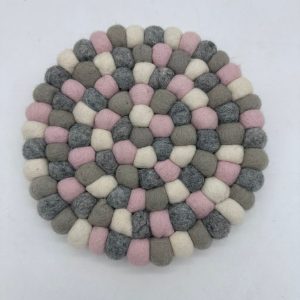 Handcrafted felt decor piece for kitchens and home spaces.