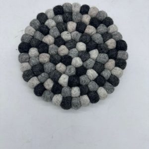 Handcrafted felt decor piece for kitchens and home spaces.